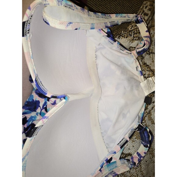 Niptuck One Piece Swimsuit Size 14 Slimming Tummy Control Pink Tropical Lined - Picture 4 of 6